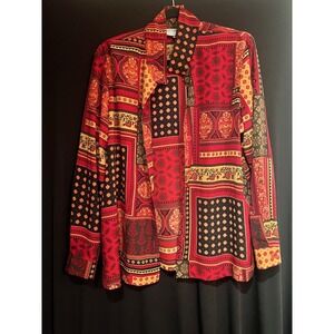 Women's Vintage Blair Geometric Blouse Size L